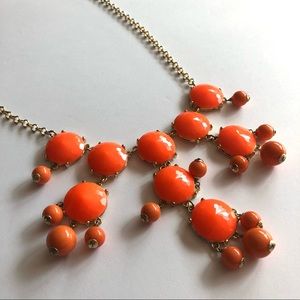 J. Crew Original Orange Bib Necklace
